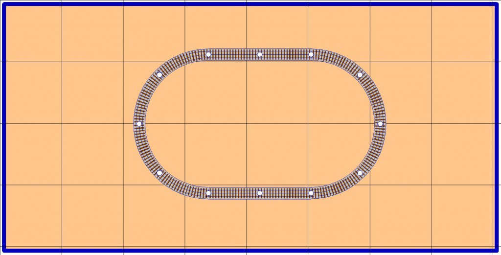 Free model railroad plans, layout, O gauge, O-27, Lionel, MTH, Gargraves, Atlas