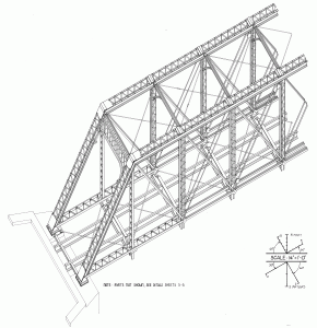 Free Model Railroad Plans, bridge, Truss, Pratt, Baltimore & Ohio, Cuyahoga River