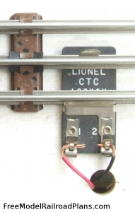 Model Railroad, Lionel, CTC Lockon, track power connection