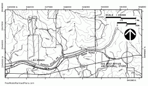 Map of area surrounding Hye, Texas post office