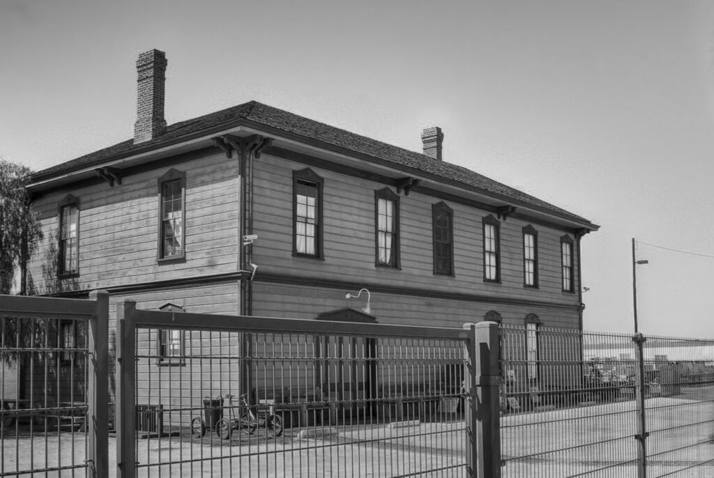 California Southern Railroad terminus depot as renovated to return to its original condition.